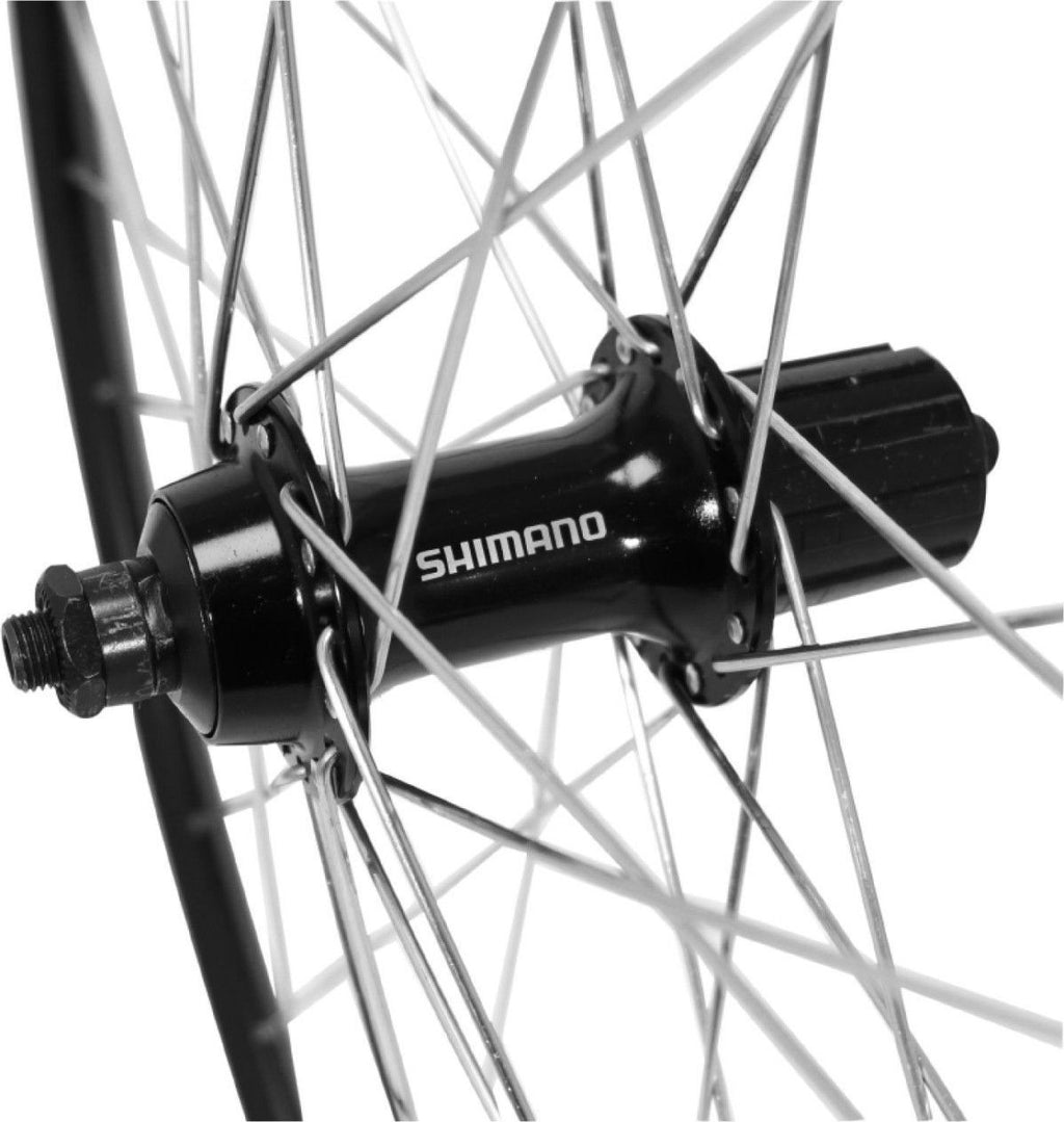 Roue route 700 elan arriere cfx noir moyeu Shimano 2400 cassette 10-9-8v.