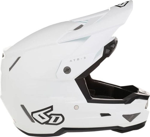 Casque Intégral 6D ATB-3 Solid Blanc